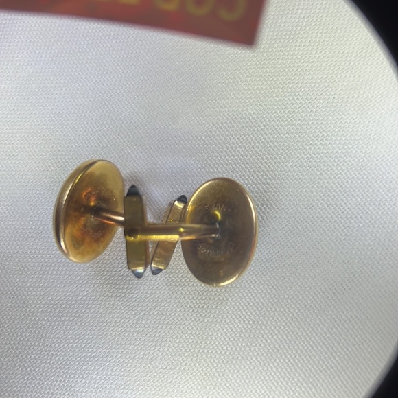 Vintage SWANK Men’s Cufflinks With Beautiful Blue Stones - Picture 4 of 7